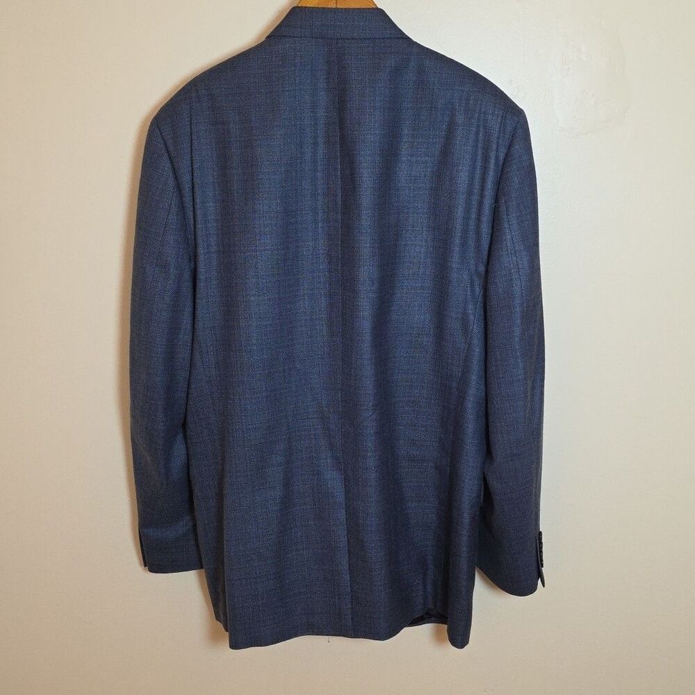 Lauren Ralph Lauren LRL Men's Wool & Silk 2-Button Blazer Blue Basketweave • 42L - Picture 5 of 13